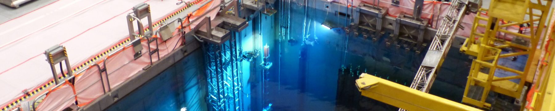 Imagen cedida por Foro Nuclear. Piscina de combustible de central nuclear.